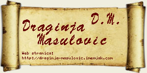 Draginja Mašulović vizit kartica
